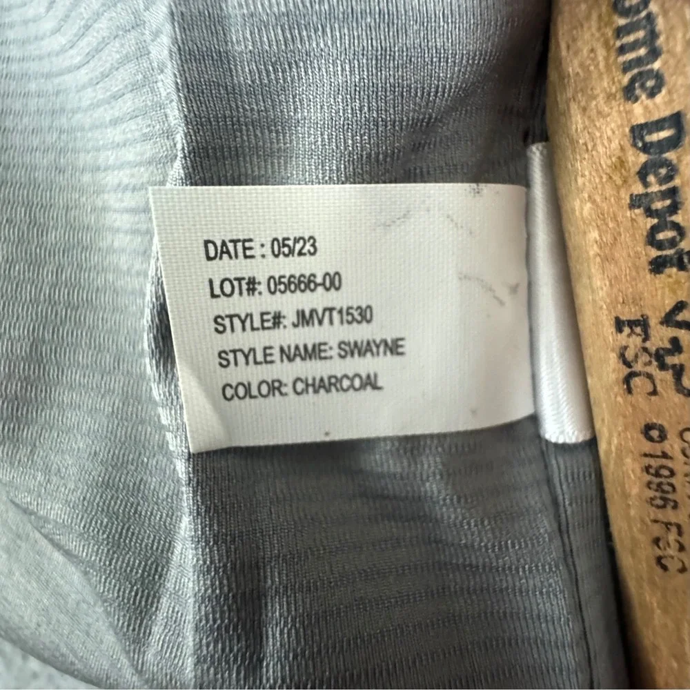 Johnnie-O Mens‎ Swayne Charcoal Full Zip Vest Size XL